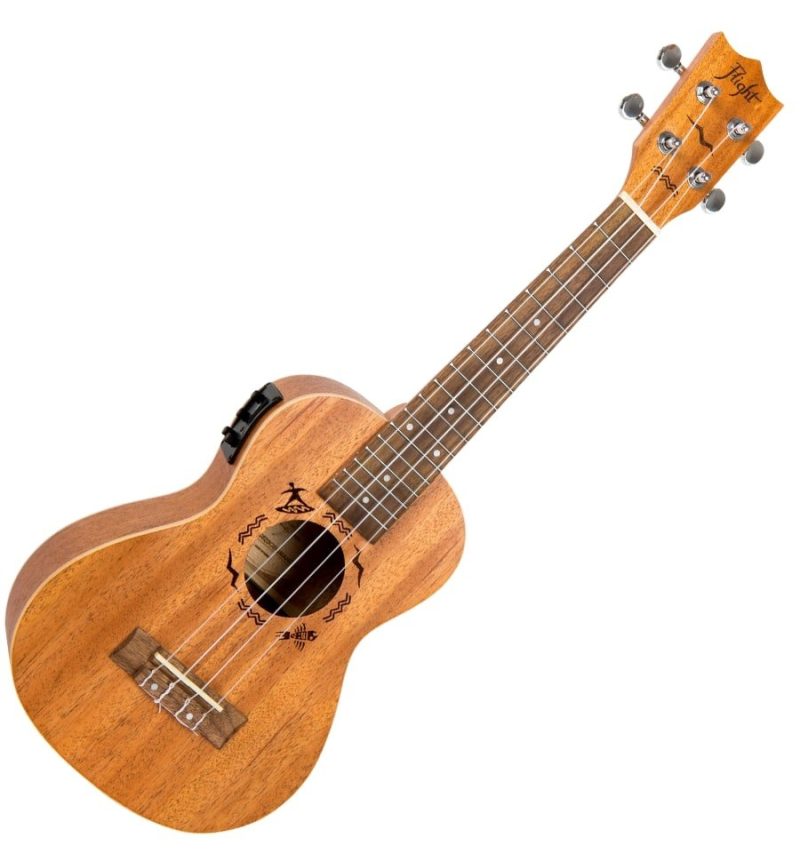 Ukulele Flight DUC523-CEQ Electro-Acoustic Concert - Designer Series