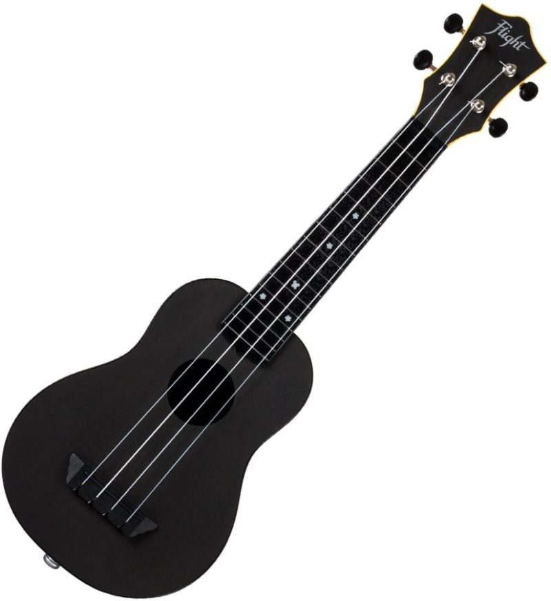 Ukulele Flight TUS35E Black Electro-acoustic Soprano - Travel Series