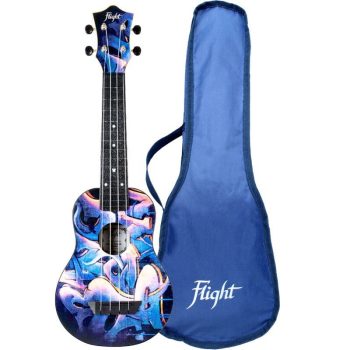 Flight TUS40 ABS Travel Ukulele - Graffiti