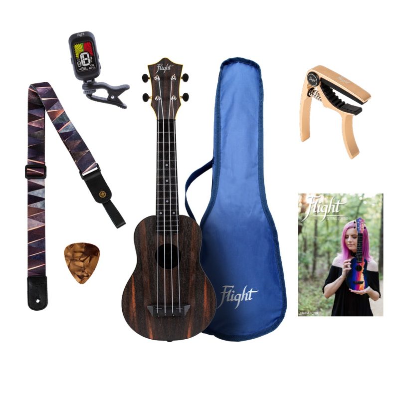 Flight TUS55 Travel Ukulele Amara Pack