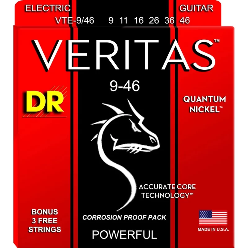 Corde per chitarra elettrica DR VTE-9/46 VERITAS