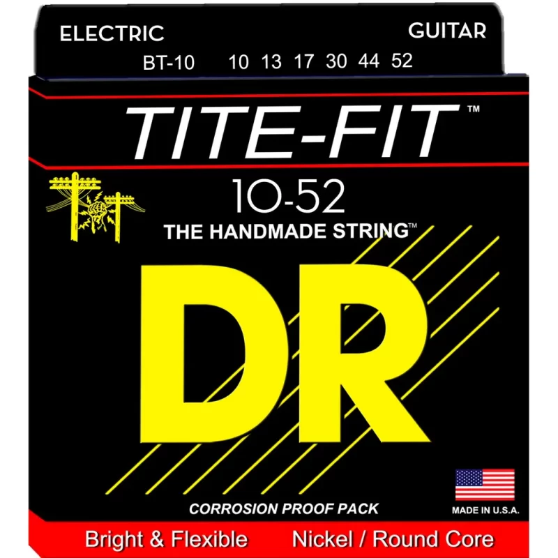 Corde per chitarra elettrica DR BT-10 TITE-FIT
