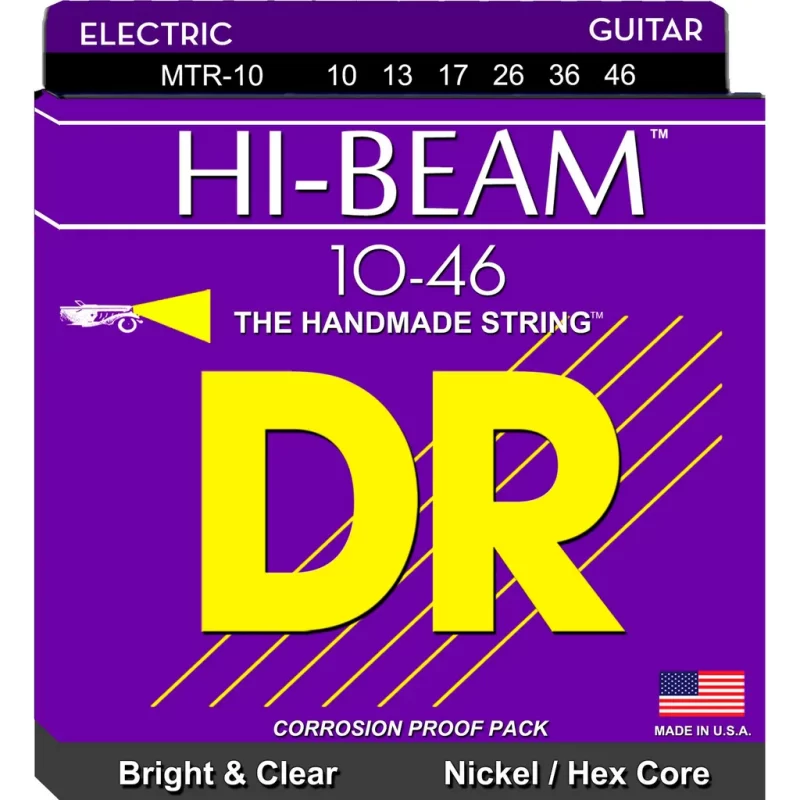 Corde per chitarra elettrica DR MTR-10 HI-BEAM