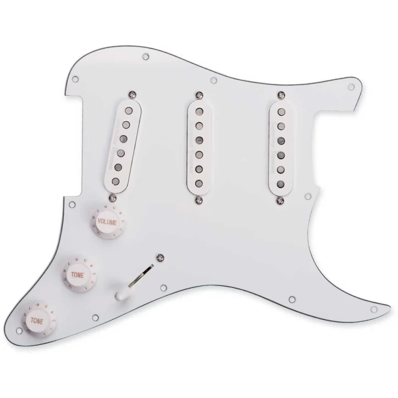 Pickguard Seymour Duncan Pickguard Assy, CA 50s Set, Wht