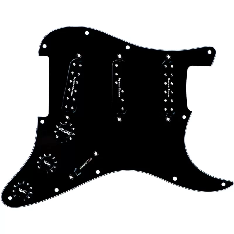 Pickguard Seymour Duncan Pickgrd Assy,Everything Axe,Blk