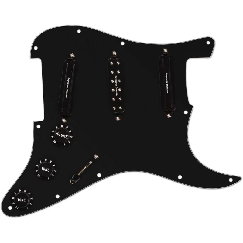 Pickguard Seymour Duncan Pickgrd Assy, Dave Murray, Black