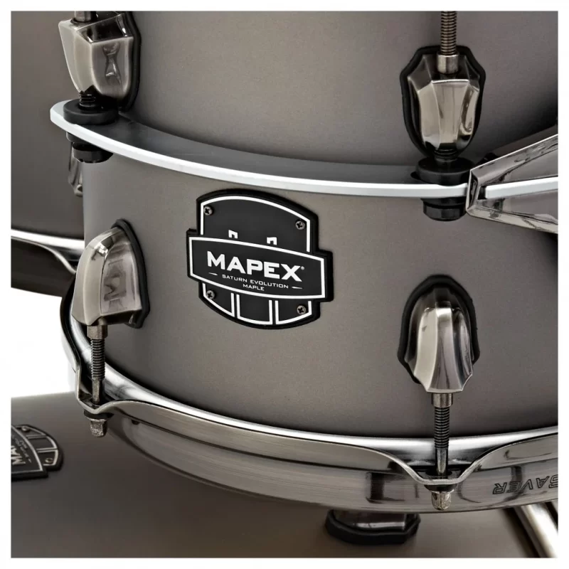 Set Batteria Acustica Mapex SE529XMBPG Saturn Evolution Maple Rock 4 Pezzi Gun Metal Grey