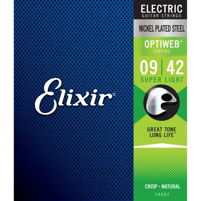 Set Corde per chitarra elettrica ELIXIR 19002 Electric Nickel Plated Steel OPTIWEB