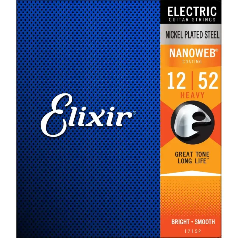 Set Corde per chitarra elettrica ELIXIR 12152 Electric Nickel Plated Steel NANOWEB