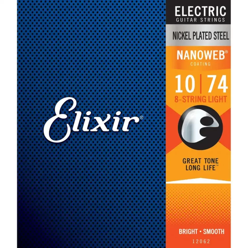 Set Corde per chitarra elettrica ELIXIR 12062 Electric Nickel Plated Steel NANOWEB