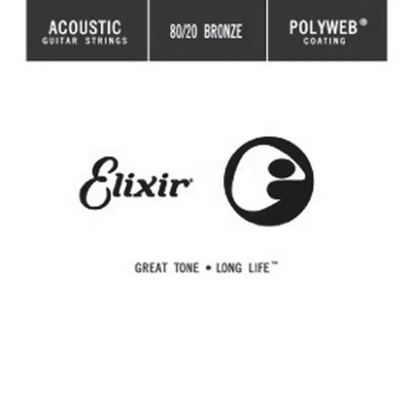 Corda Singola per chitarra acustica ELIXIR 13123 Acoustic 80/20 Bronze POLYWEB Single