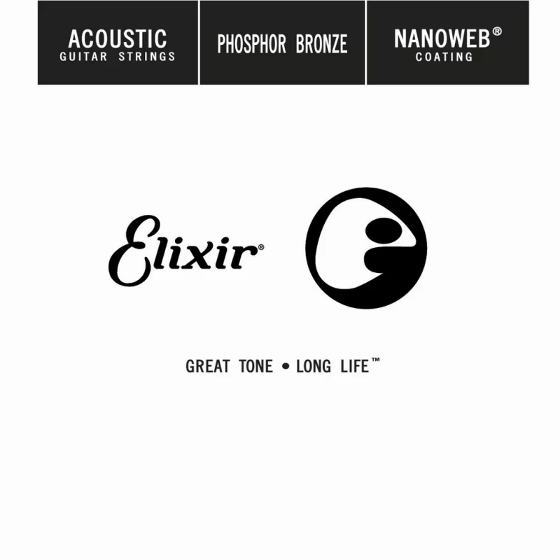 Corda Singola per chitarra acustica ELIXIR 14123 Acoustic Phosphor Bronze NANOWEB Single