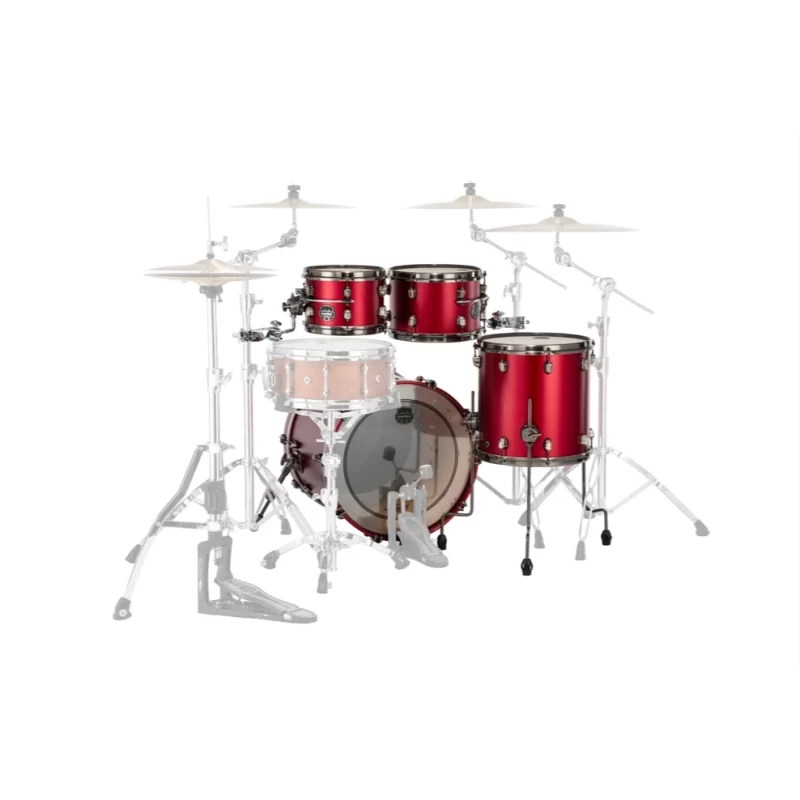 Set Batteria Acustica Mapex SE504XBBPA Saturn Evolution Birch Fusion 4 Pezzi Tuscan Red