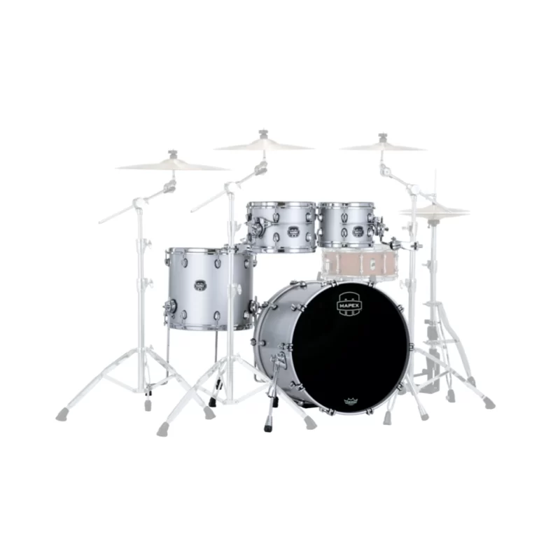 Set Batteria Acustica Mapex SE529XMPD Saturn Evolution Maple Rock 4 Pezzi Iridium Silver