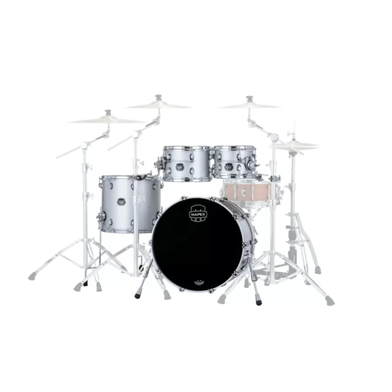 Set Batteria Acustica Mapex SE529XMPD Saturn Evolution Maple Rock 4 Pezzi Iridium Silver