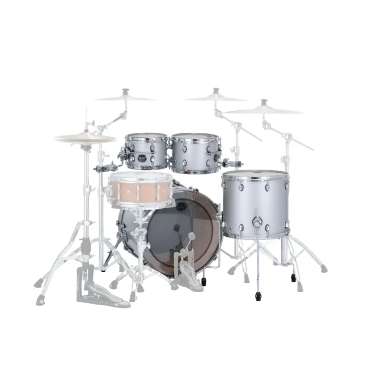 Set Batteria Acustica Mapex SE529XMPD Saturn Evolution Maple Rock 4 Pezzi Iridium Silver