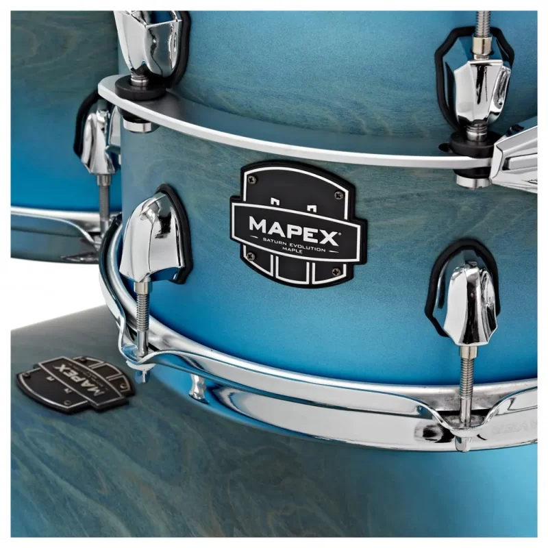 Set Batteria Acustica Mapex SE628XMPT Saturn Evolution Maple Workhorse 5 Pezzi Exotic Azure Burst