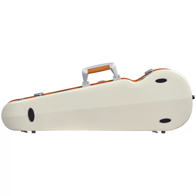 BAM SUP2002XLWO Custodia Hightech Supreme Ice Contoured In Policarbonato per Violino - White - Orange Version