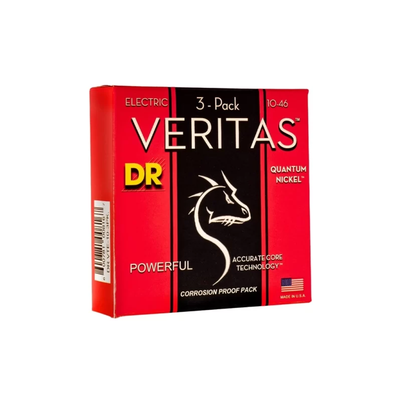 Set Corde per chitarra elettrica DR 3xPack VTE-10 Veritas