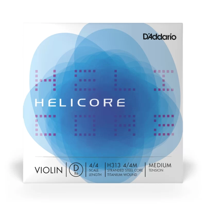 D'Addario H313 4/4M Corda Singola Re Helicore per Violino, Scala 4/4, Tensione Media