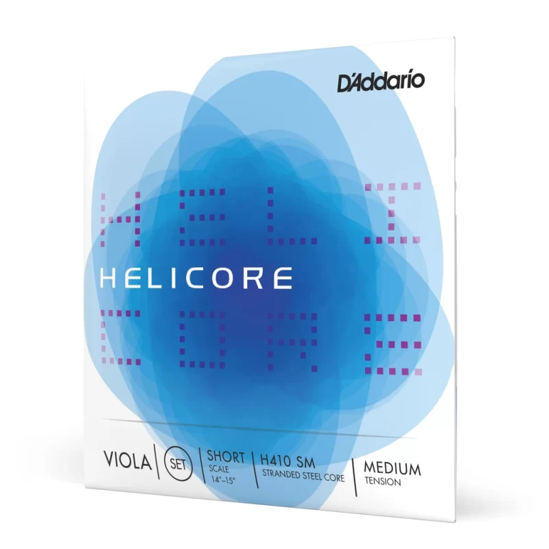 D'Addario H410 SM Set di Corde Helicore per Viola, Short Scale, Tensione Media