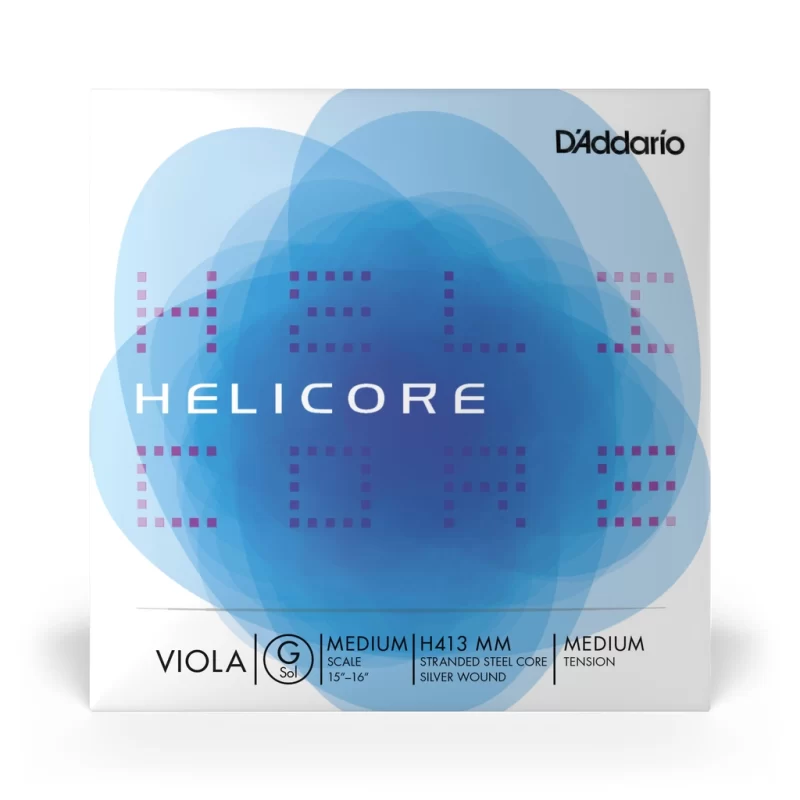 D'Addario H413 MM Corda Singola Sol Helicore per Viola, Medium Scale, Tensione Media