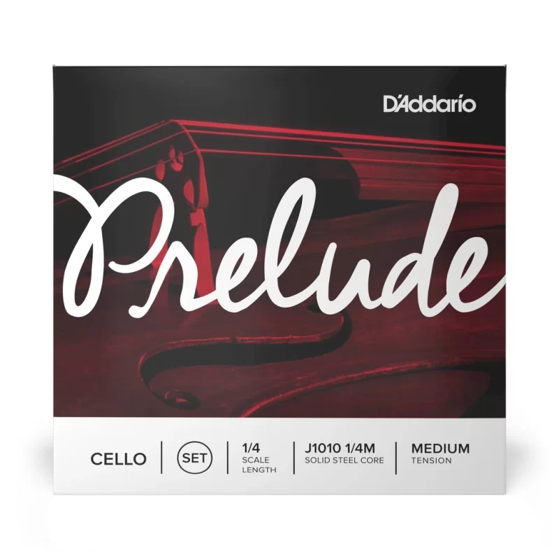 D'Addario J1010 1/4M Set di Corde Prelude per Violoncello, Scala 1/4, Tensione Media