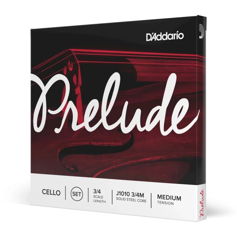 D'Addario J1010 3/4M Set di Corde Prelude per Violoncello, Scala 3/4, Tensione Media