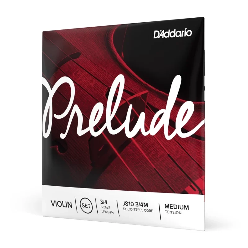 D'Addario J810 3/4M Set di Corde Prelude per Violino, Scala 3/4, Tensione Media