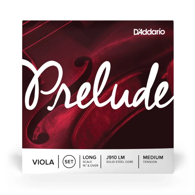 D'Addario J910 LM Set di Corde Prelude per Viola, Long Scale, Tensione Media
