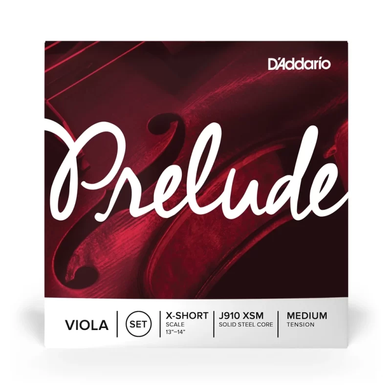 D'Addario J910 XSM Set di Corde Prelude per Viola, Extra Short Scale, Tensione Media