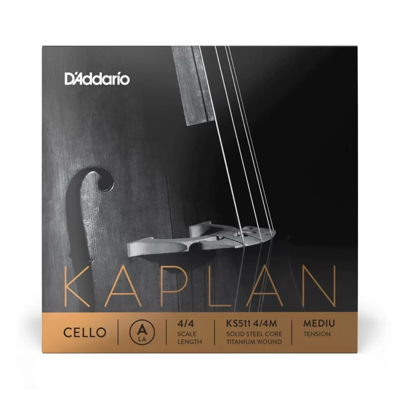 D'Addario Ks511 4/4M Corda Singola La Kaplan per Violoncello, Scala 4/4, Tensione Media